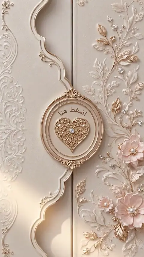 قالب دعوة زفاف رقمية بالأبيض والذهبي البسيط — FA-003